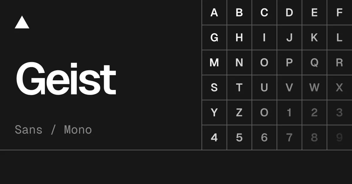 Geist Font