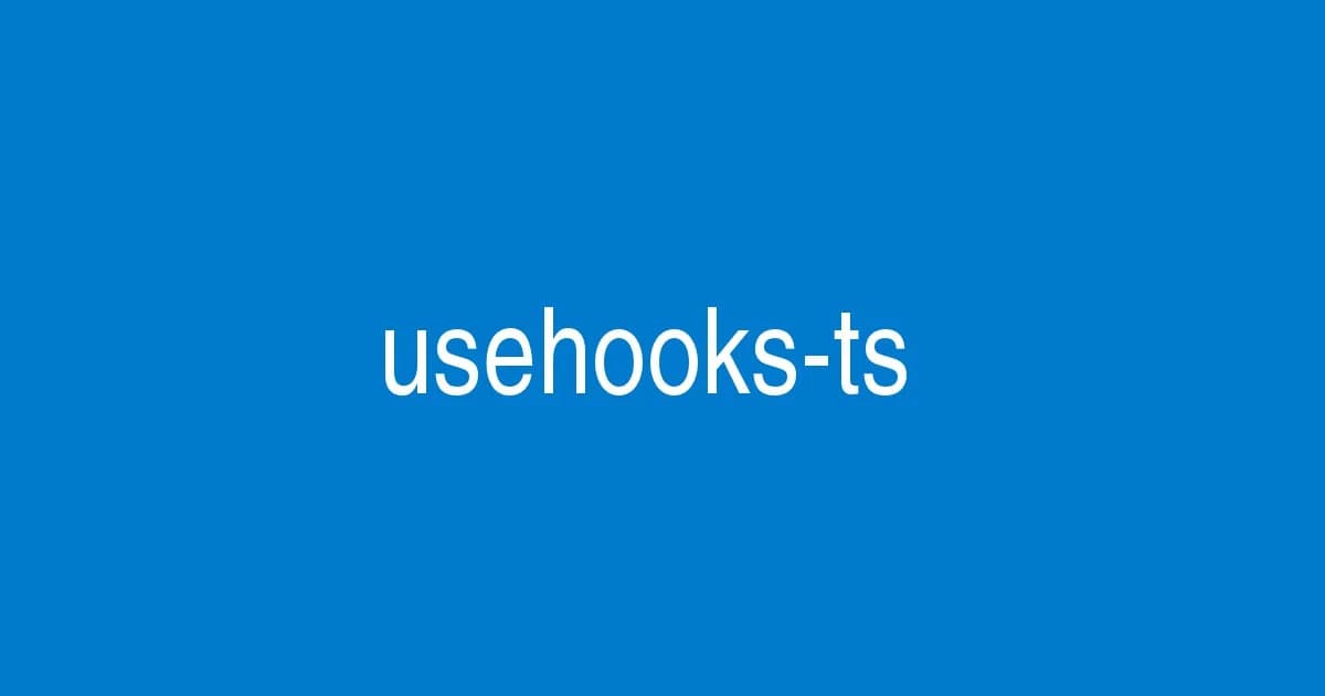 usehooks-ts